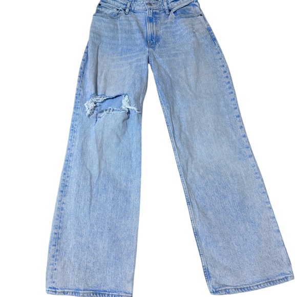 Abercrombie & Fitch Light Blue Flare Jeans - Picture 2 of 7